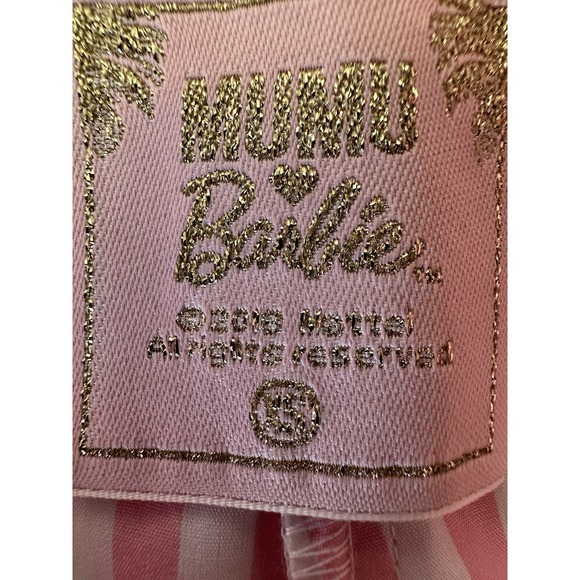 Show Me Your Mumu X Barbie Stacie Sailor Pants Pink White Striped Wide Leg Sz XS - Picture 9 of 10